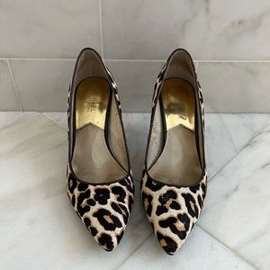 Michael Kors Leopard Print Calf Hair Pumps Sz 8